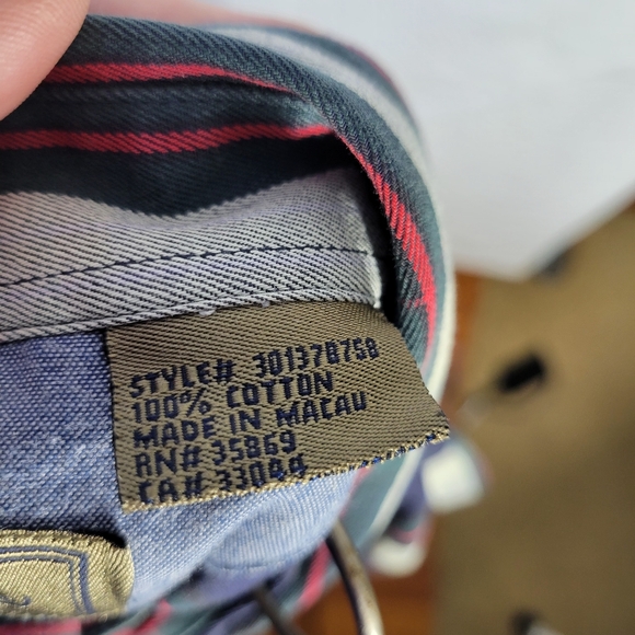 Mens Roper LS Plaid 100% Cotton Button Front Shirt Size Medium - Picture 12 of 13